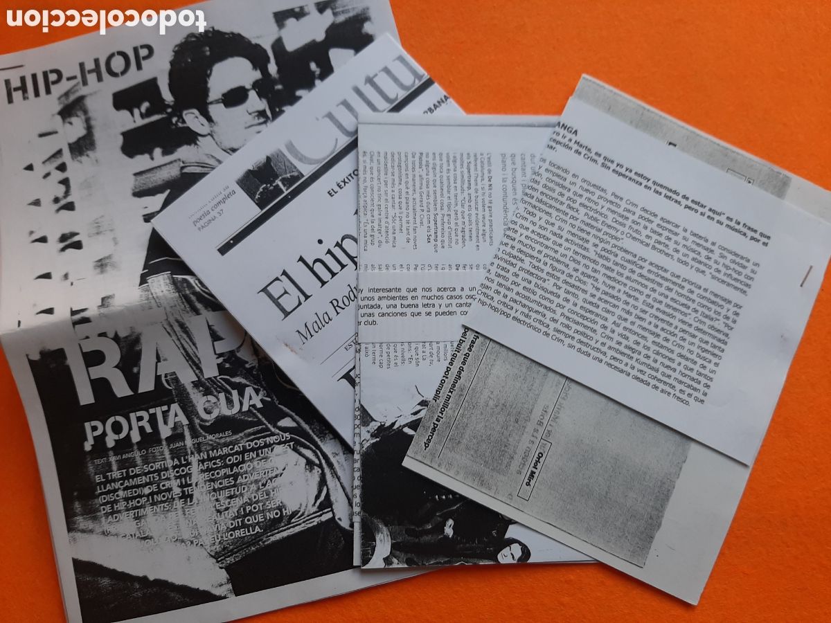 CDs de m&uacute;sica: CRIM - ODI EN UN GEST - CD + dossier de prensa - Foto 2