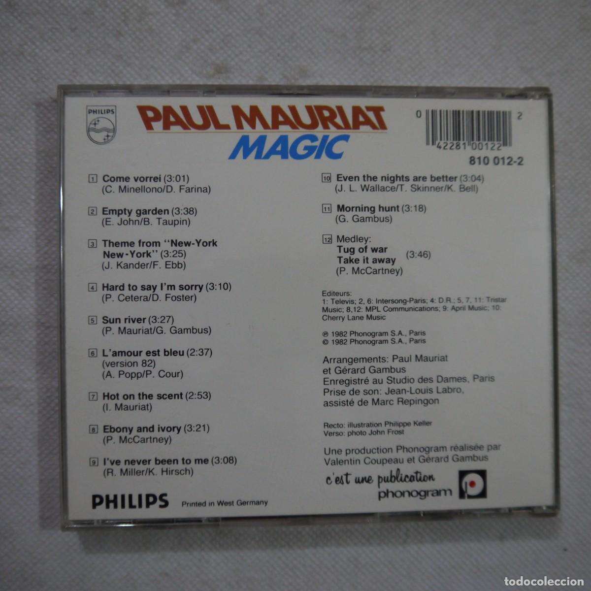 CDs de m&uacute;sica: PAUL MAURIAT - MAGIC - CD 1982 - Foto 3