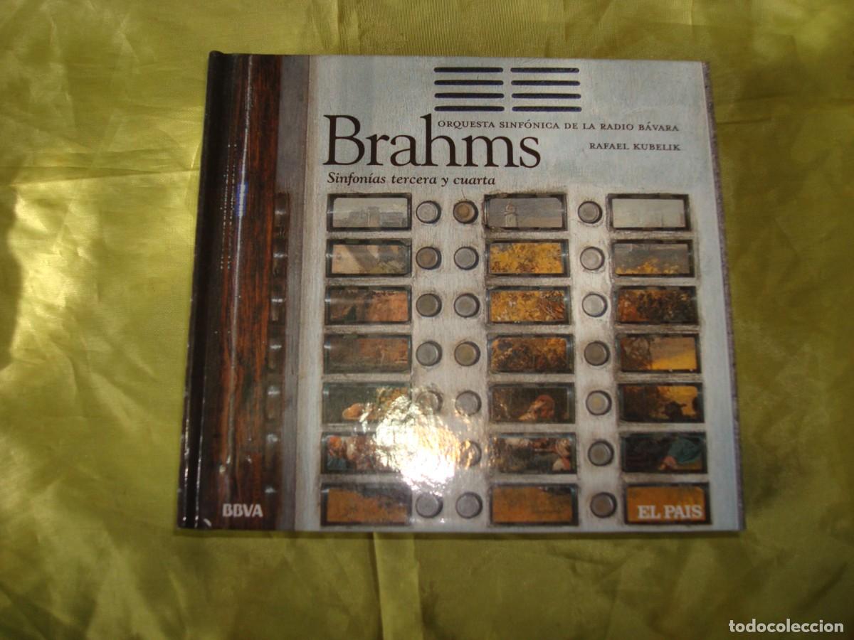 CDs de m&uacute;sica: BRAHMS. SINFONIAS TERCERA Y CUARTA. CD + LIBRO. EL PAIS. IMPECABLE (#) - Foto 1