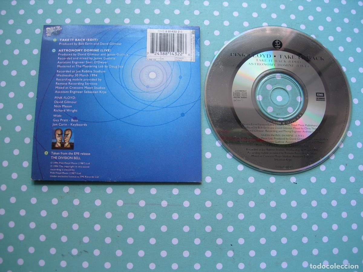 CDs de m&uacute;sica: PINK FLOYD / TAKE IT BACK + 1 / CD SINGLE / / PROG ROCK - Foto 2
