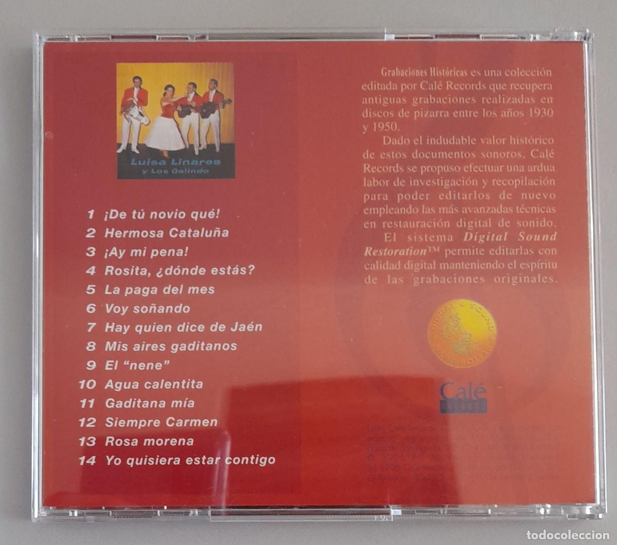 CDs de m&uacute;sica: LUISA LINARES Y LOS GALINDO - Foto 2