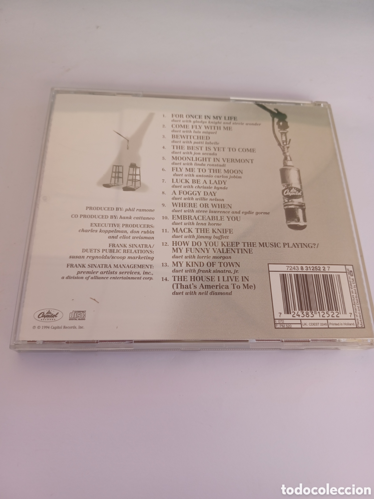 CDs de m&uacute;sica: SCD17 Frank Sinatra duets 2 CD SEGUNDA MANO - Foto 2