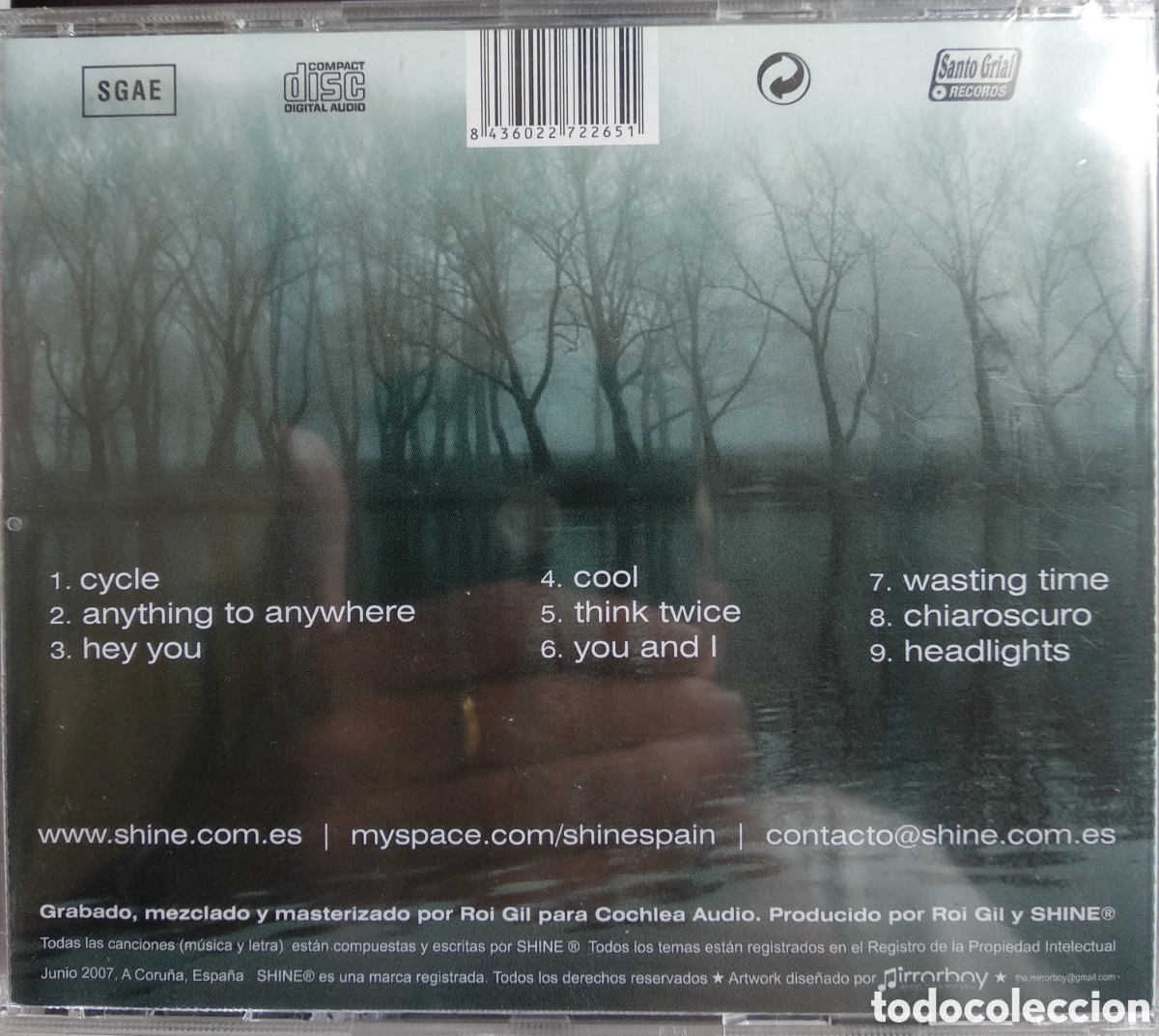 CDs de m&uacute;sica: *SHINE, UNGRAVITY, SPAIN, SANTO GRIAL, 2007 - Foto 2