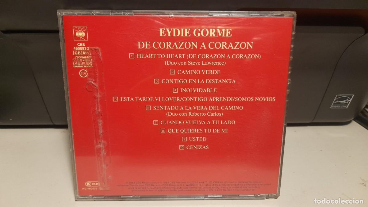 CDs de m&uacute;sica: CD EYDE GORME : DE CORAZON A CORAZON ( BOLEROS ) - Foto 2