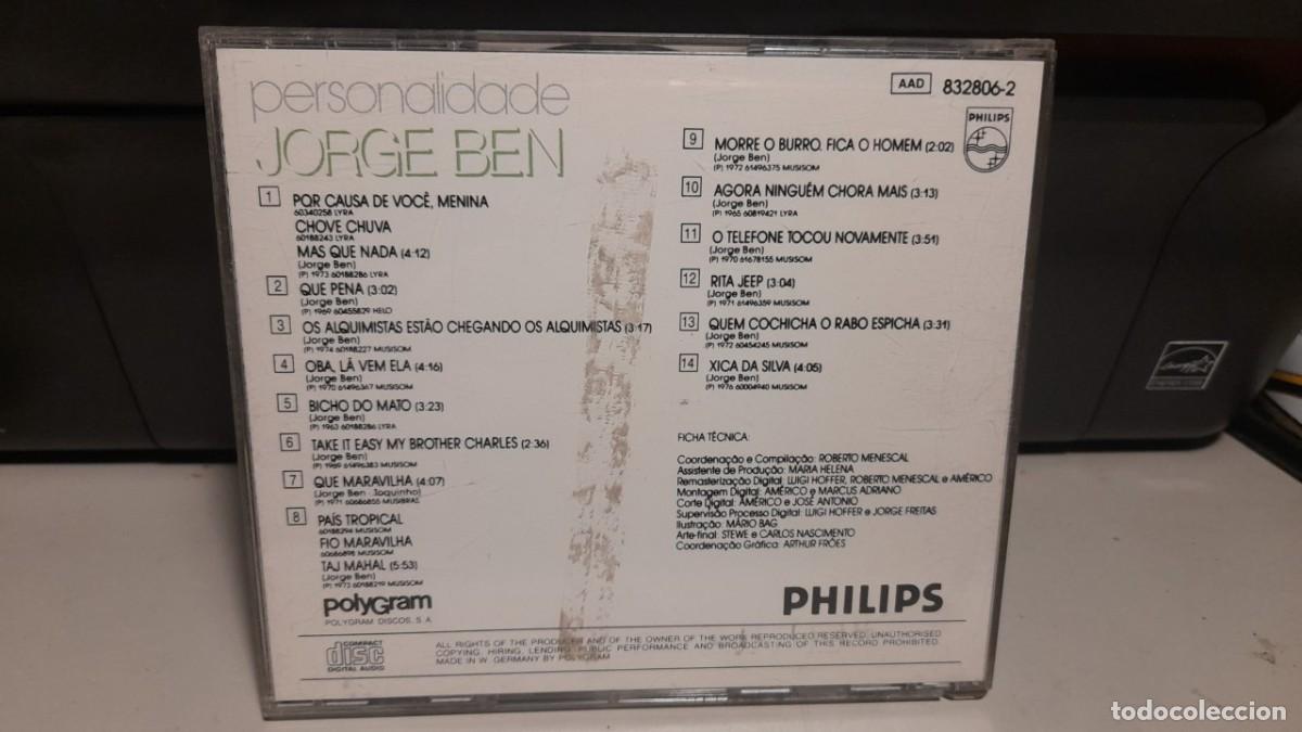CDs de m&uacute;sica: CD JORGE BEN : PERSONALIDADE ( 14 TRACKS ) - Foto 2
