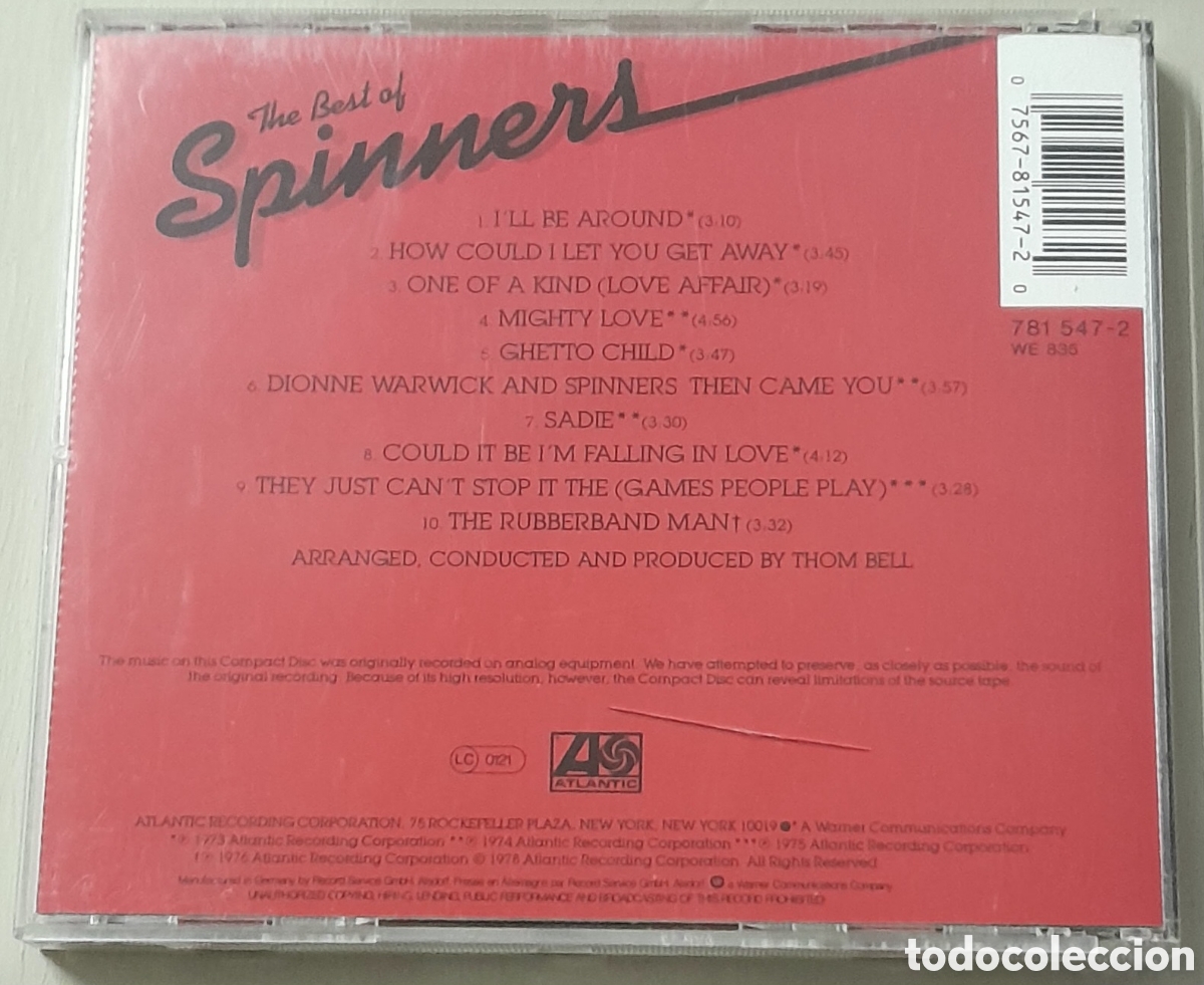 CDs de m&uacute;sica: SPINNERS - THE BEST OF - Foto 2