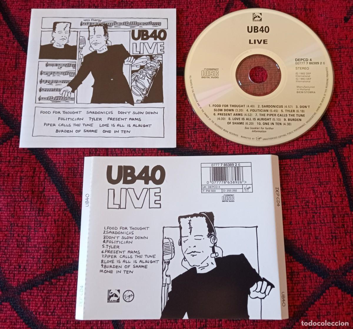 CDs de m&uacute;sica: UB40 UB-40 ** Live ** CD ORIGINAL UK - Foto 1
