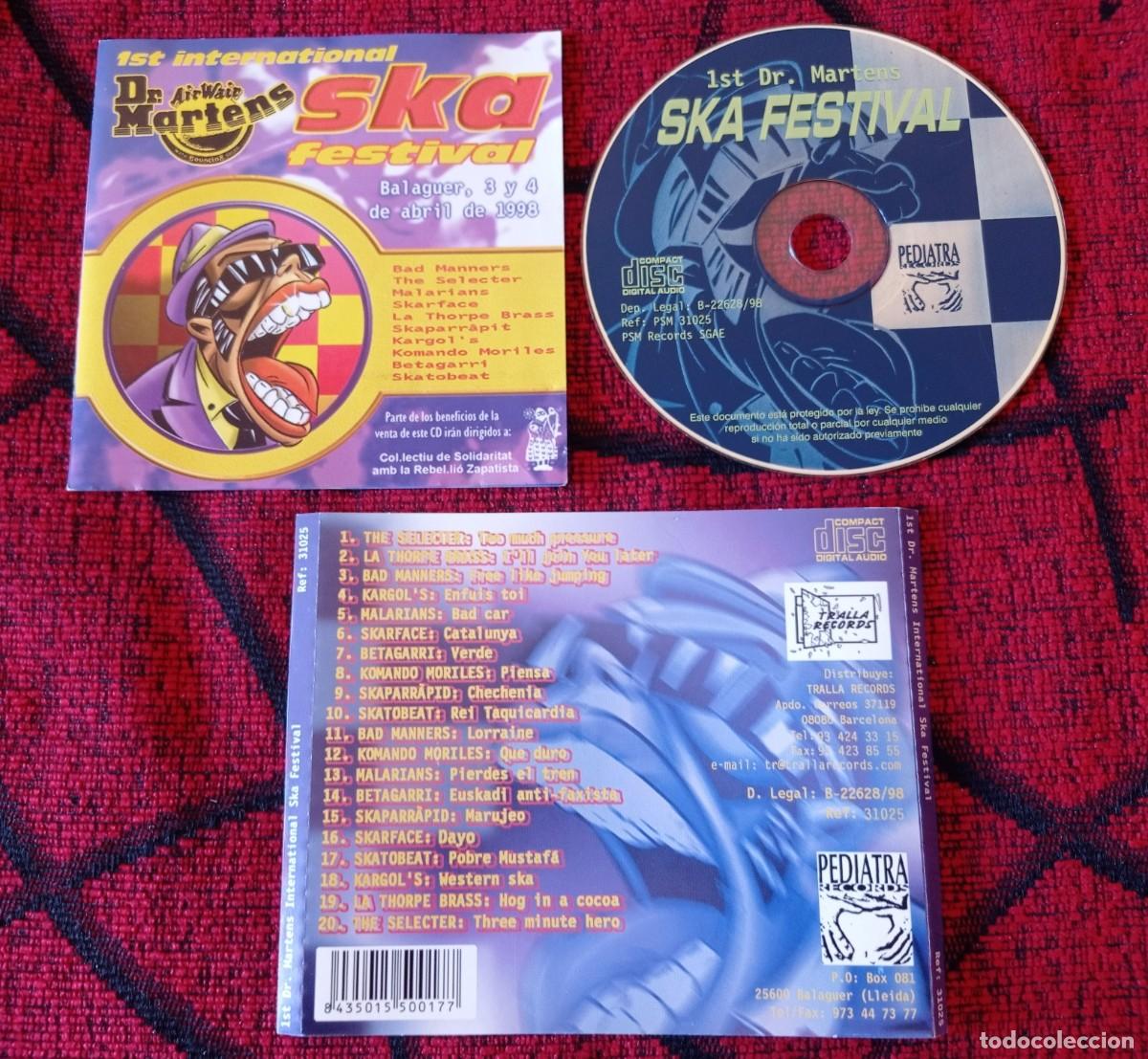 CDs de m&uacute;sica: 1st Dr MARTENS INTERNATIONAL SKA FESTIVAL CD 1998 BAD MANNERS Malarians THE SELECTERS