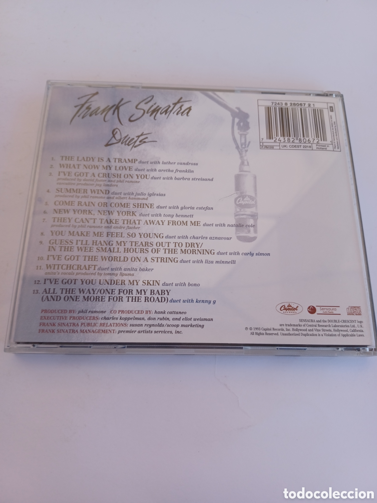 CDs de m&uacute;sica: SCD21 Frank Sinatra Duets CD SEGUNDAMANO - Foto 2