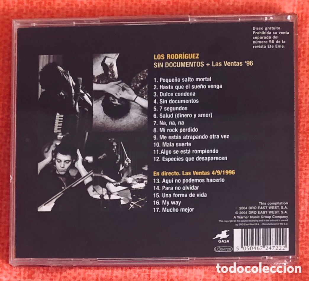 CDs de m&uacute;sica: Los Rodr&iacute;guez: Sin Documentos + Directo - Foto 5