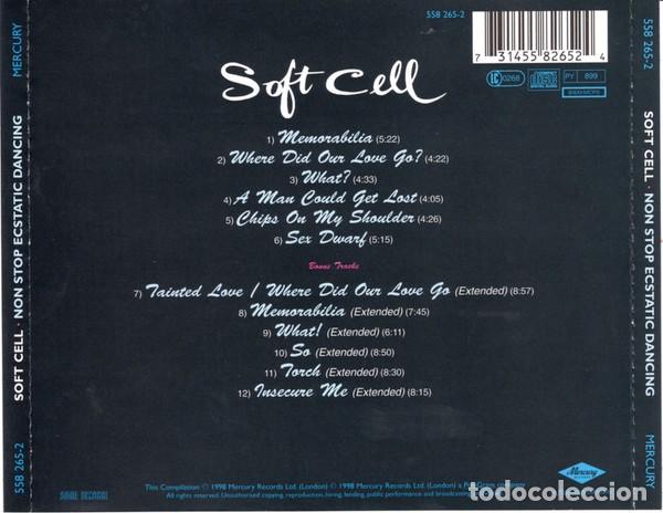 CDs de m&uacute;sica: Soft Cell - Non stop ecstatic dancing (6 temas extra) - Foto 2