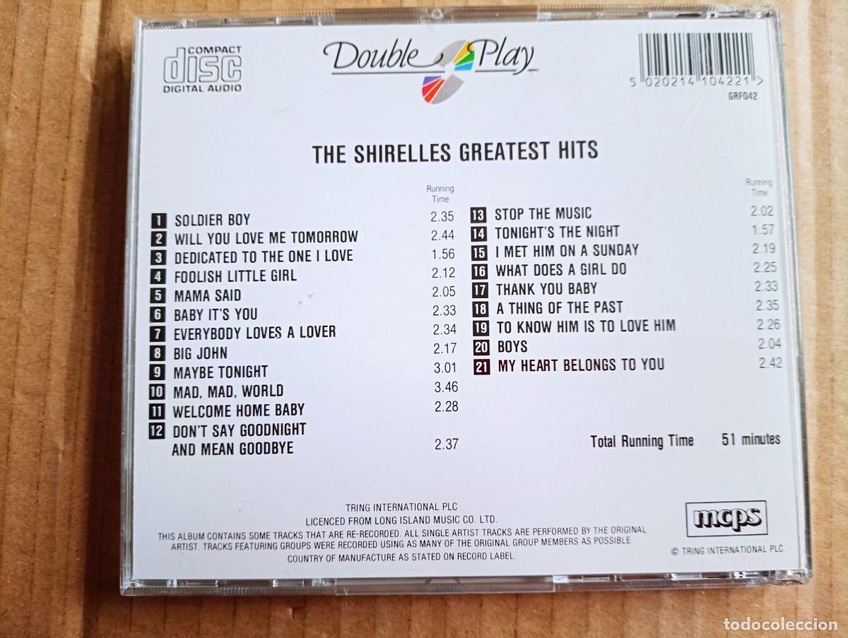CDs de m&uacute;sica: THE SHIRELLES - GREATEST HITS CD - Foto 3