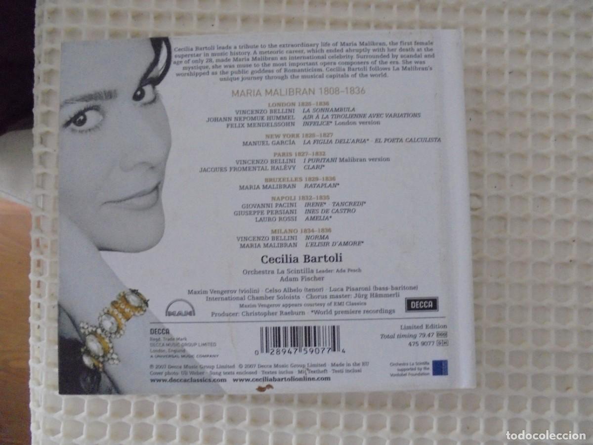 CDs de m&uacute;sica: MARIA CECILIA BARTOLI. COMPACTO DECCA. - Foto 3