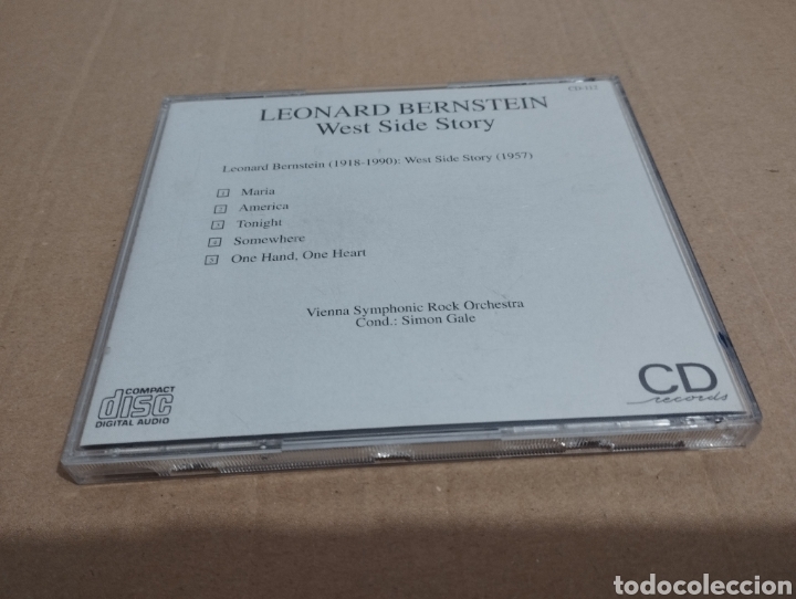 CDs de m&uacute;sica: LEONARD BERNSTEIN. WEST SIDE STORY (CD) - Foto 3