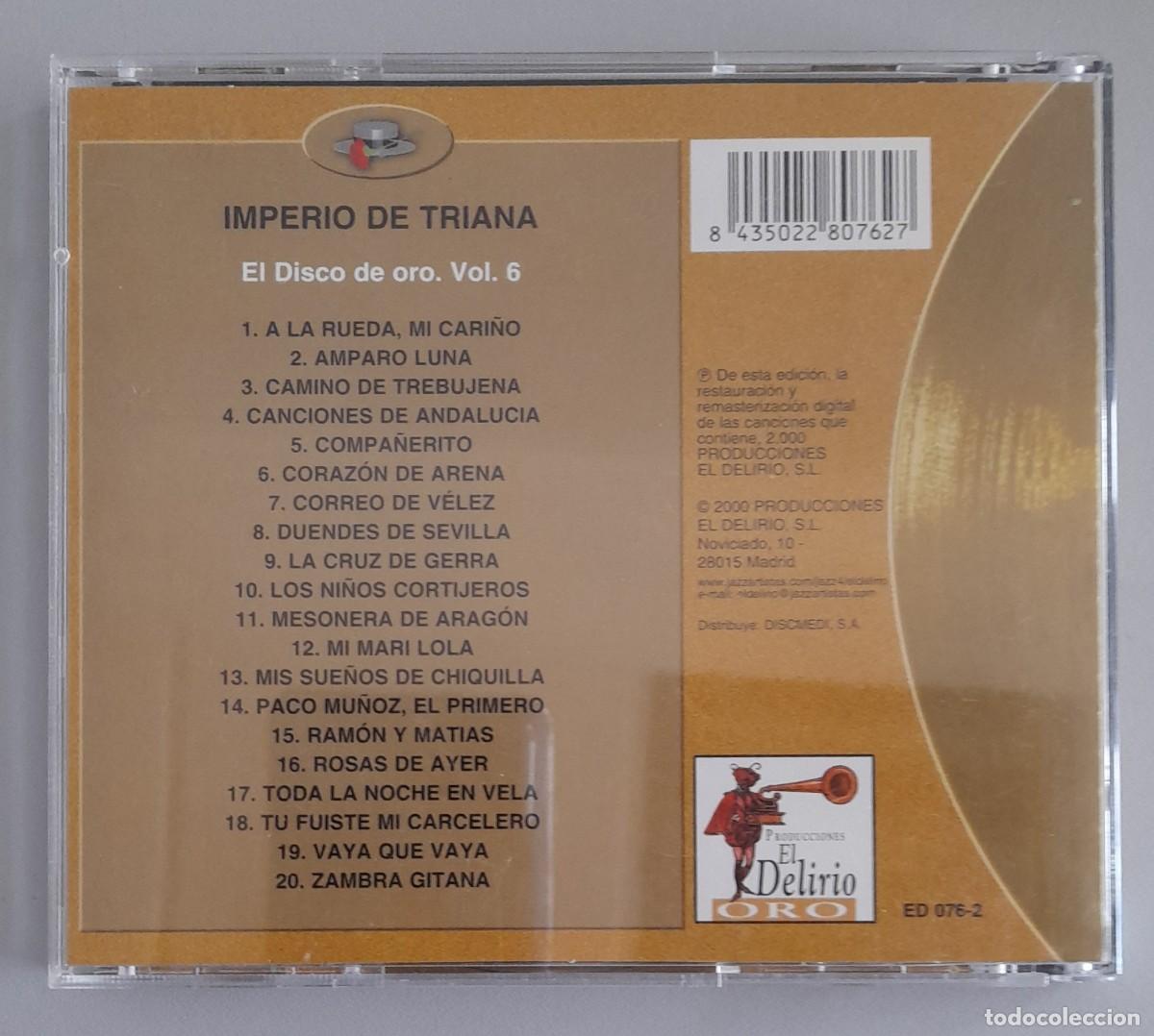 CDs de m&uacute;sica: IMPERIO DE TRIANA - EL DISCO DE ORO - Foto 2