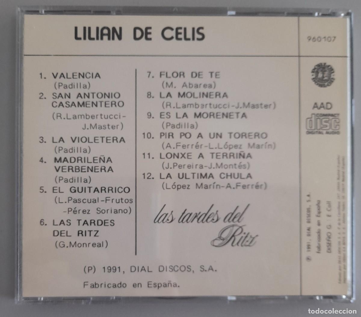 CDs de m&uacute;sica: LILIAN DE CELIS - LAS TARDES DEL RITZ - Foto 2