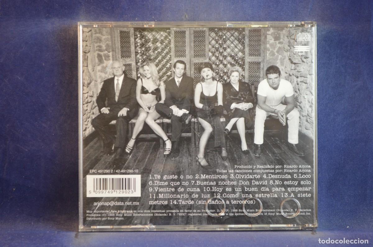 CDs de m&uacute;sica: RICARDO ARJONA - SIN DA&Ntilde;OS A TERCEROS - CD - Foto 2