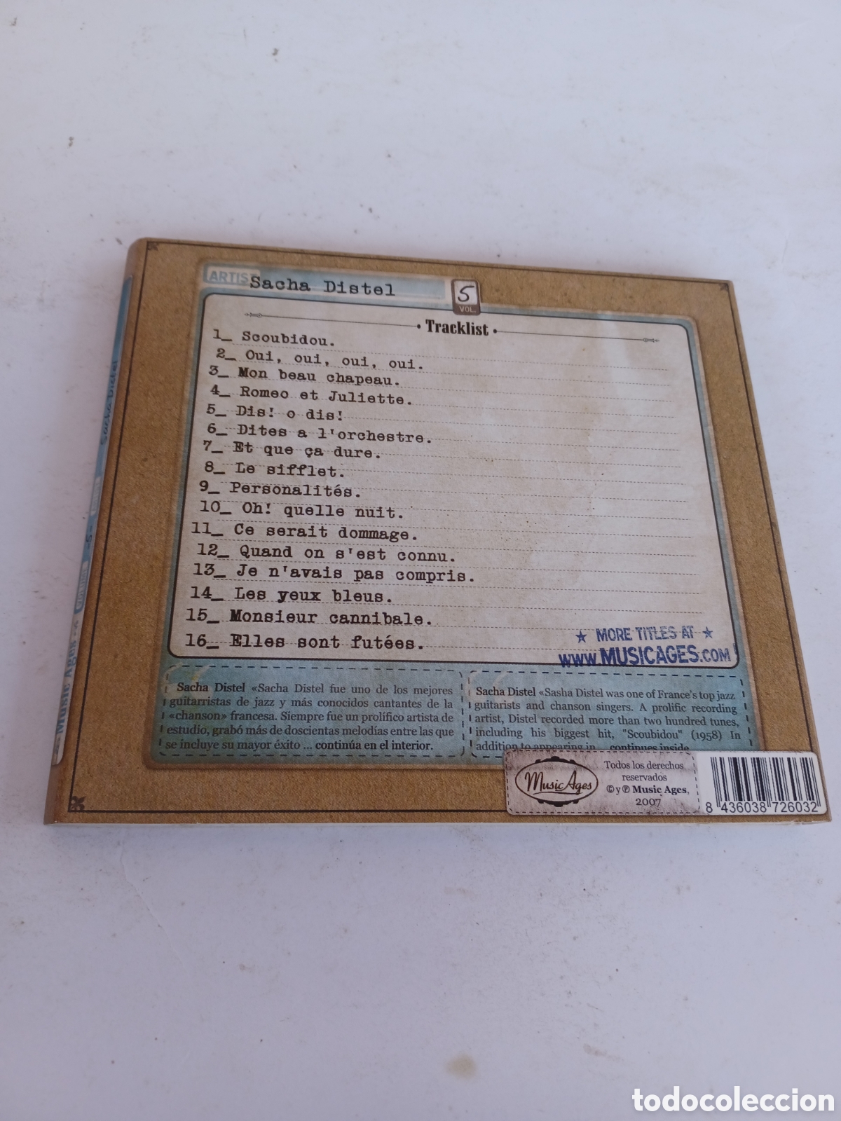 CDs de m&uacute;sica: SCD33 sacha distel CDSEGUNDAMANO - Foto 2
