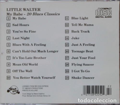 CDs de m&uacute;sica: Little Walter &ndash; My Babe 20 Blues Classics - Foto 2