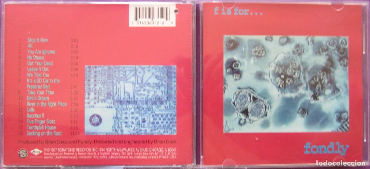 CDs de m&uacute;sica: FONDLY: F IS FOR... FONDLY. ROCK ALTERNATIVO / INDIE DE CHICAGO