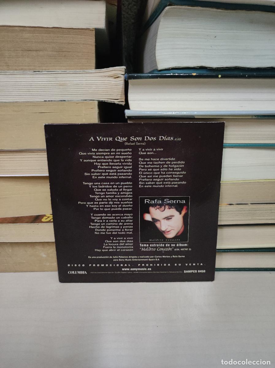 CDs de m&uacute;sica: Rafa Serna &ndash; A Vivir Que Son Dos D&iacute;as - Foto 2