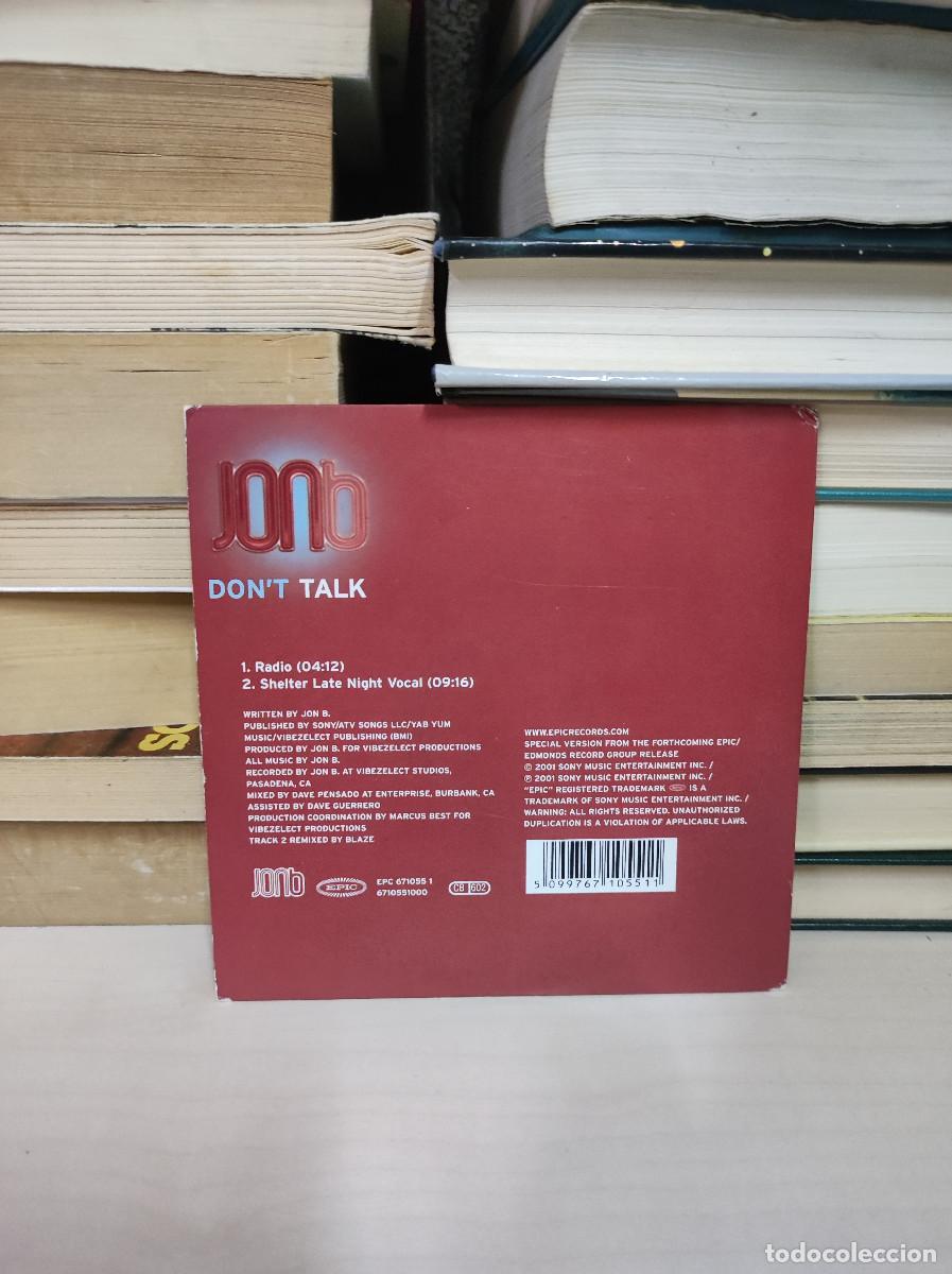 CDs de m&uacute;sica: Jon B &ndash; Dont Talk - Foto 2