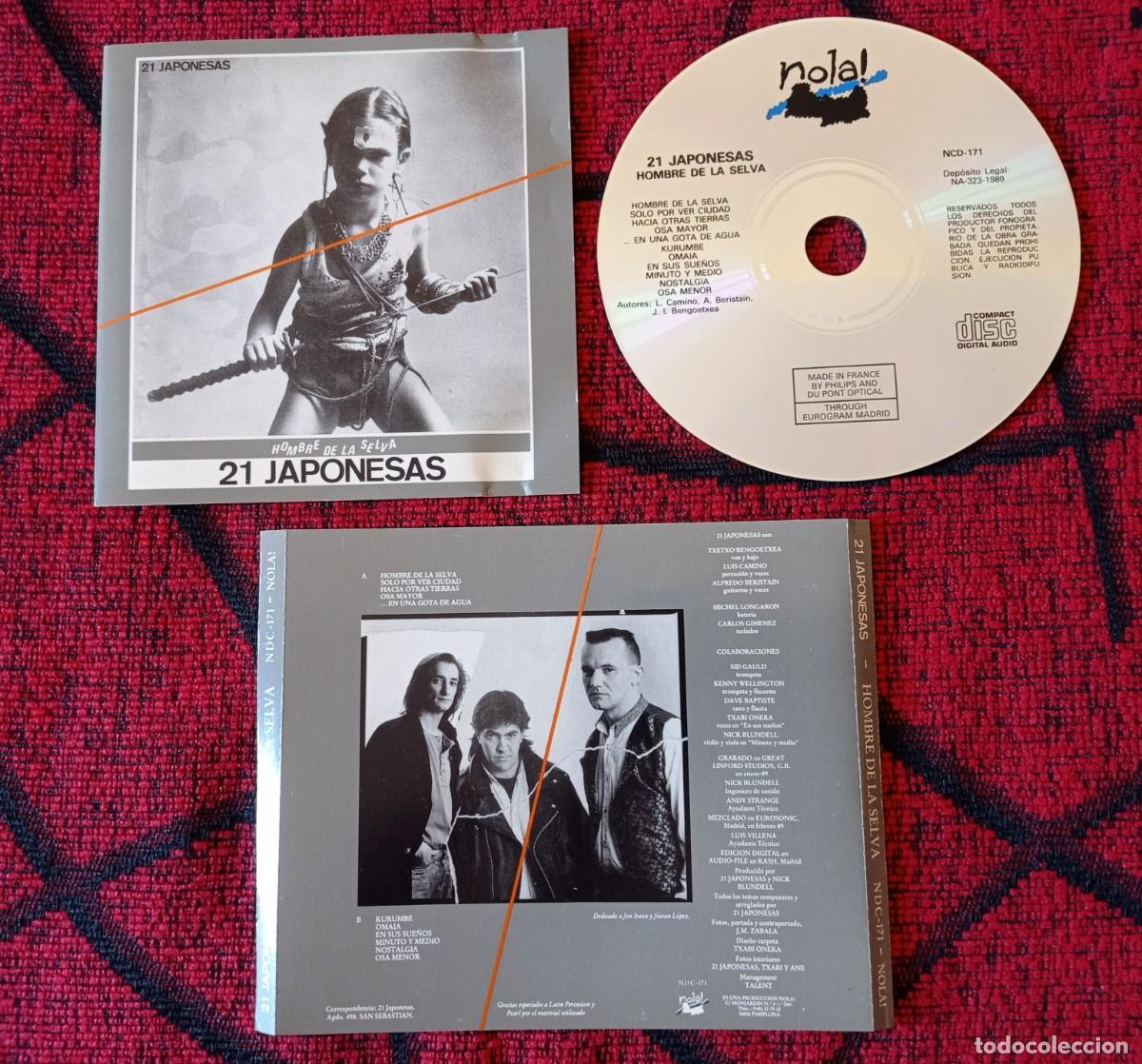 CDs de m&uacute;sica: 21 JAPONESAS ** Hombre De La Selva ** CD ORIGINAL 1989