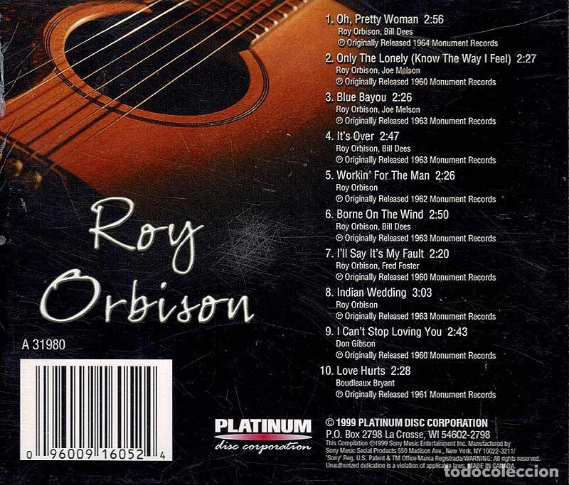 CDs de m&uacute;sica: Roy Orbison - Original Hits. Volume One. CD - Foto 2