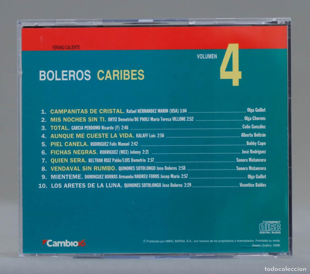 CDs de m&uacute;sica: CD. BOLEROS CARIBES - Foto 2