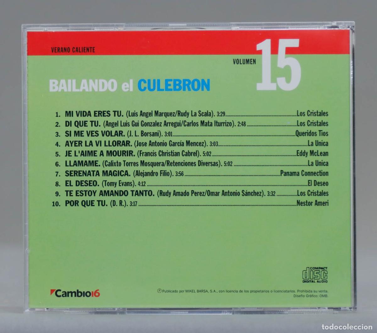 CDs de m&uacute;sica: CD. BAILANDO EL CULEBRON - Foto 2