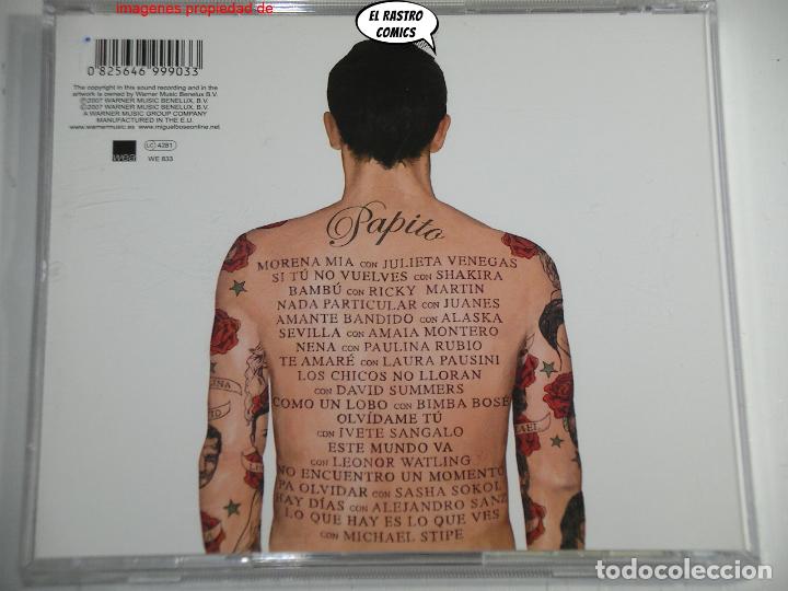 CDs de m&uacute;sica: Miguel Bos&eacute;, Papito, Wea, 2007 - Foto 2