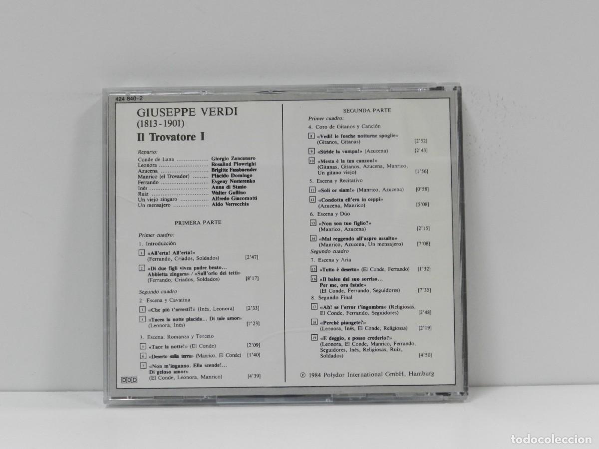 CDs de m&uacute;sica: DISCO CD. Verdi &ndash; Il Trovatore - La Gran &Oacute;pera. COMPACT DISC. - Foto 2