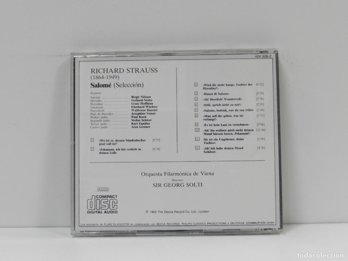 CDs de m&uacute;sica: DISCO CD. Strauss &ndash; Salom&eacute; - La Gran &Oacute;pera. COMPACT DISC. - Foto 2