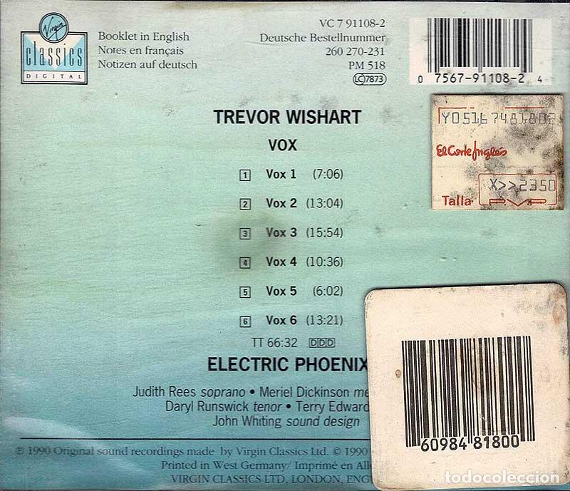 CDs de m&uacute;sica: Trevor Wishart - Vox. CD - Foto 2