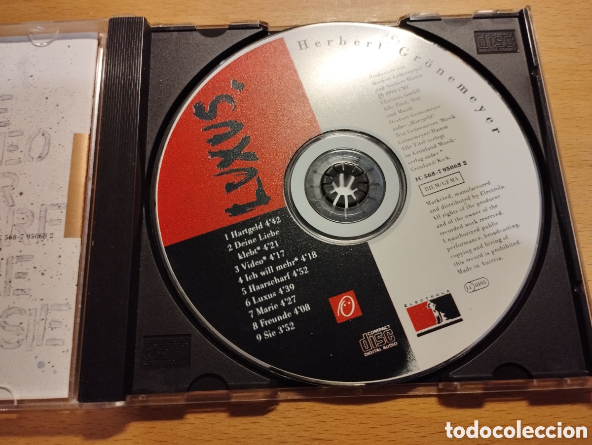 CDs de m&uacute;sica: HERBERT GR&Ouml;NEMEYER. LUXUS (CD) - Foto 2