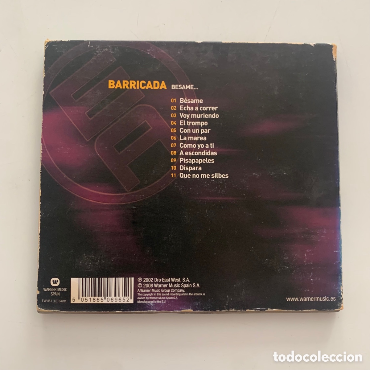 CDs de m&uacute;sica: Cd Barricada - B&eacute;same... del 2008 - Foto 3