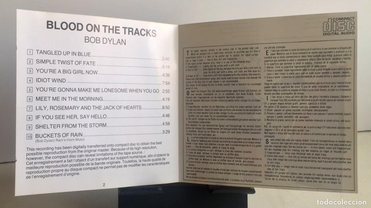 CDs de m&uacute;sica: Bob Dylan - Blood On The Tracks - CD - Foto 4