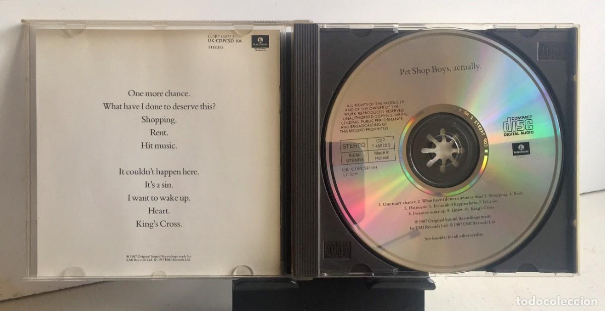 CDs de m&uacute;sica: Pet Shop Boys - Actually - CD - Foto 3