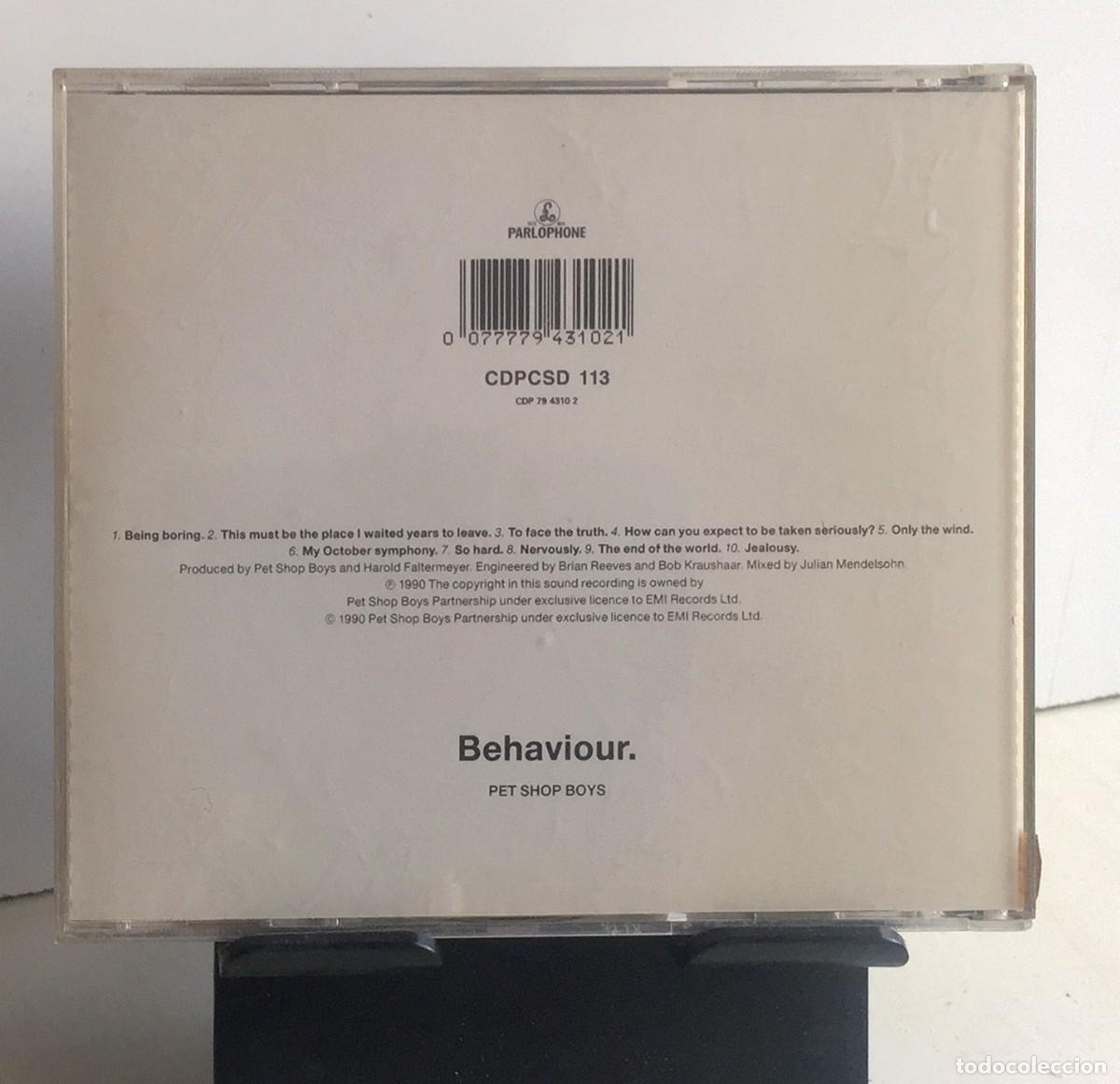 CDs de m&uacute;sica: Pet Shop Boys - Behaviour - CD - Foto 2