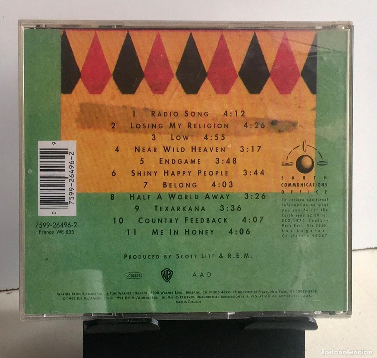 CDs de m&uacute;sica: R. E. M. - Out Of Time - CD - Foto 2