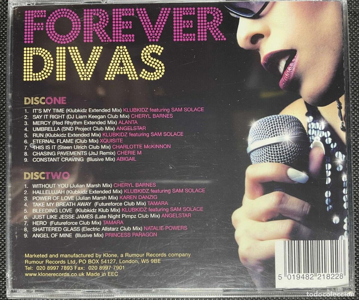CDs de m&uacute;sica: Various - Forever Divas (2xCD, Comp) *Precintado* - Foto 2