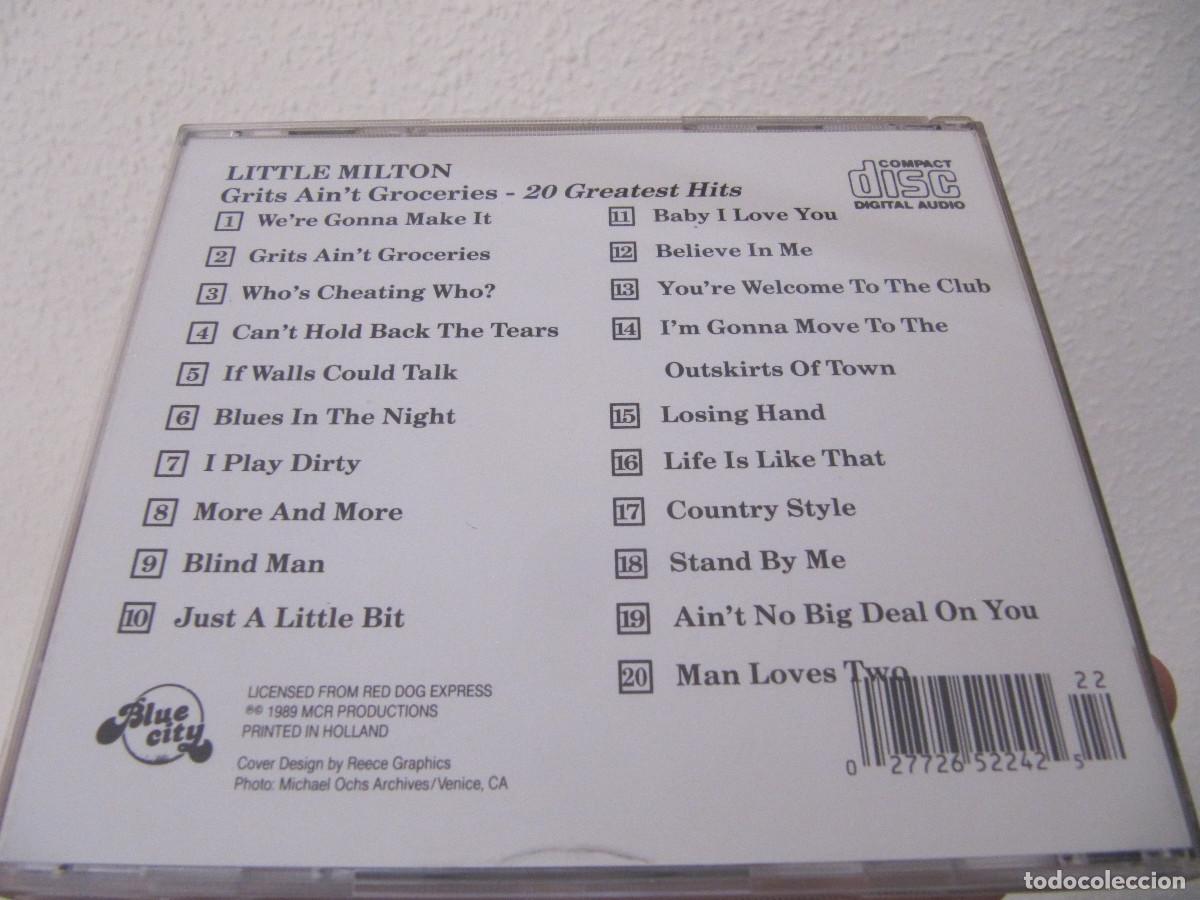 CDs de m&uacute;sica: LITTLE MILTON GRITS GROCERIES - Foto 3