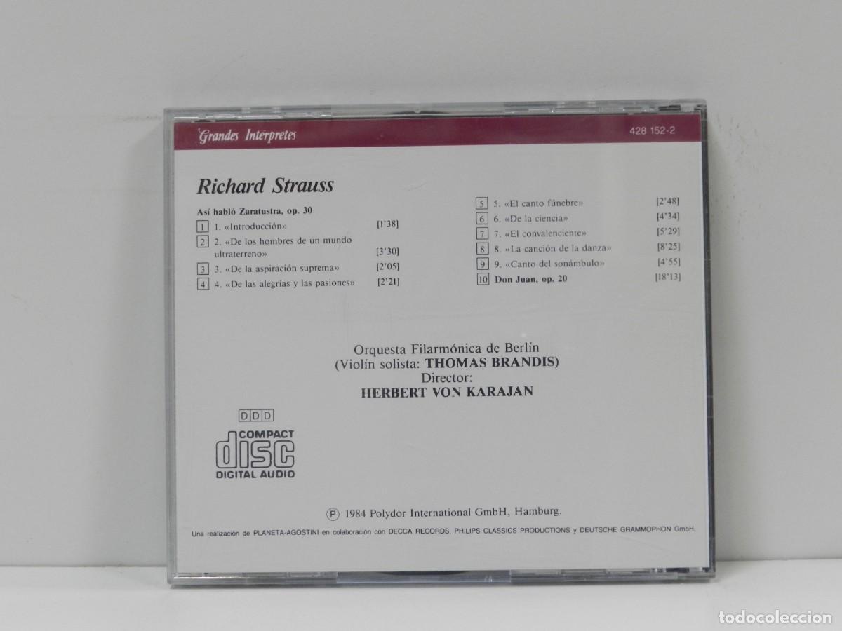 CDs de m&uacute;sica: DISCO CD. Strauss &ndash; Filarm&oacute;nica De Berl&iacute;n. COMPACT DISC. - Foto 2
