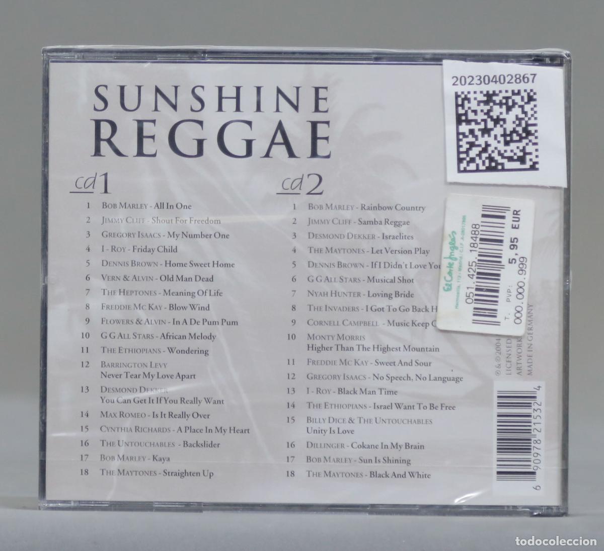 CDs de m&uacute;sica: 2 CD. SUNSHINE REGGAE. PRECINTADO - Foto 2