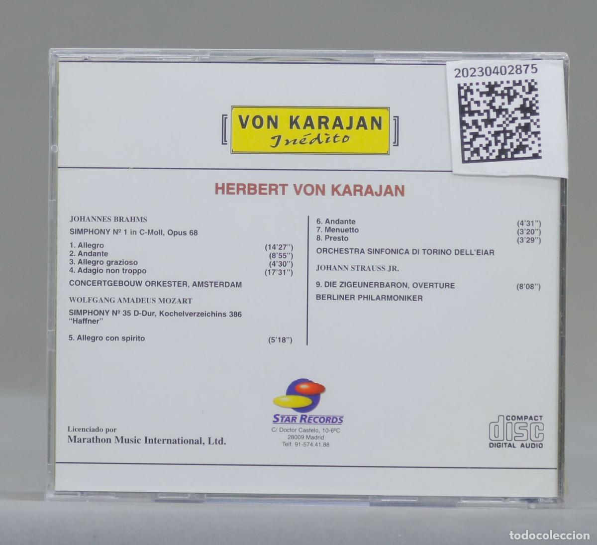 CDs de m&uacute;sica: CD. KARAJAN INEDITO. 5. PRECINTADO - Foto 2