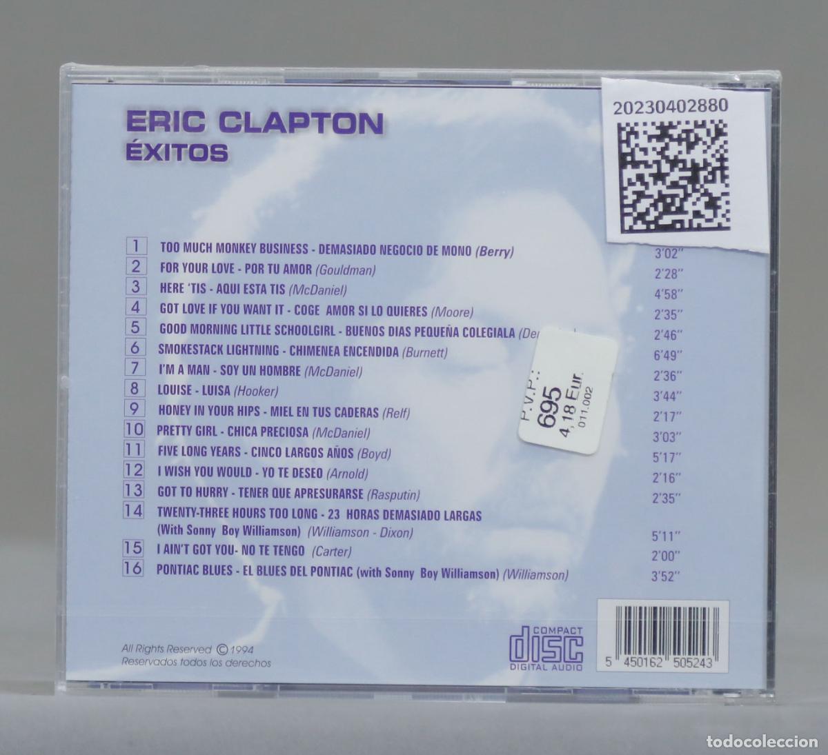 CDs de m&uacute;sica: CD. Eric Clapton &ndash; &Eacute;xitos. PRECINTADO - Foto 2