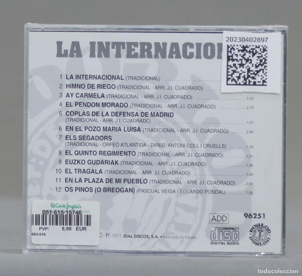 CDs de m&uacute;sica: CD. LA INTERNACIONAL. PRECINTADO - Foto 2