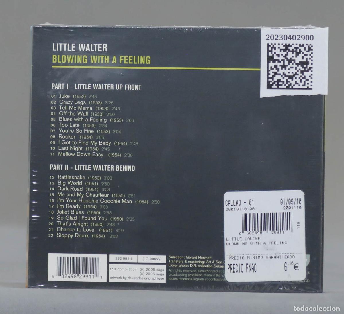CDs de m&uacute;sica: CD. Little Walter &ndash; Blowing With A Feeling. PRECINTADO - Foto 2