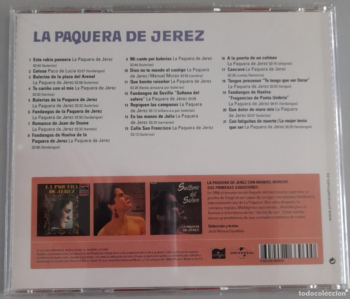 CDs de m&uacute;sica: LA PAQUERA DE JEREZ - Foto 2