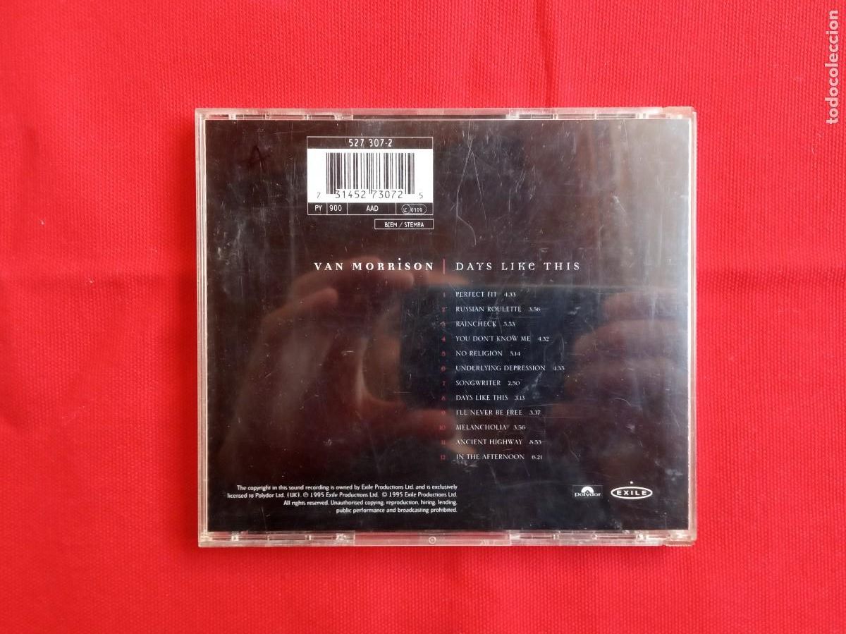 CDs de m&uacute;sica: VAN MORRISON - DAYS LIKE THIS - CD 1995 - Foto 2